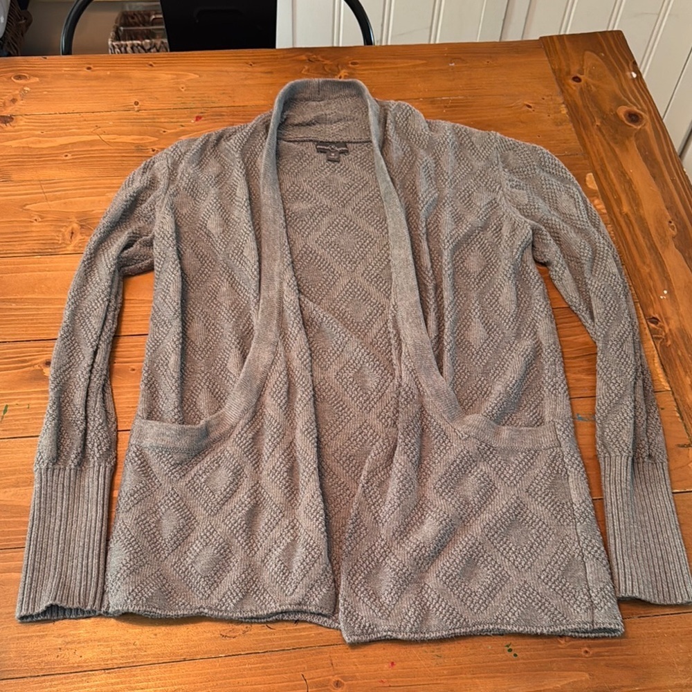 Market & Spruce Gray Cardigan Sweater